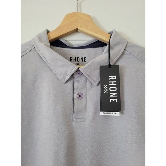 Rhone Commuter Polo - Wisteria Marle XXL NWT - Picture 7 of 9